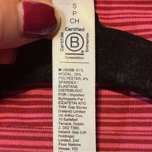 ATHLETA Cloudlight Stratus Top Dragonfruit Stripe Women’s Size Small - Picture 7 of 7